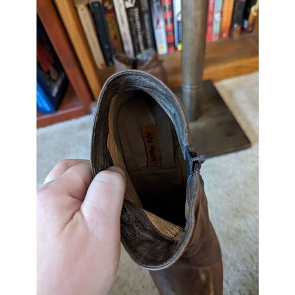 Miz mooz Sabine ankle booties sz 8 euc brown - Picture 4 of 9